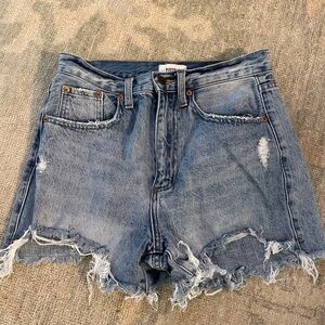 Pistola Frayed Denim Shorts